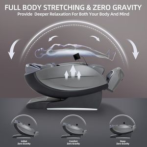 Full Body Zero Gravity <b>Chair</b> Massager Portable Foldable Home-Modern Design Leather Upholstery Smart Tech Foot/Leg Neck <b>Massage</b> - Product Image 5