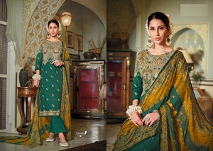 Rayon Exclusive Designer Print with Handwork Women's Kurti and Salwar with Dupatta Nazneen <b>Chiffon</b> Print - Product Image 5
