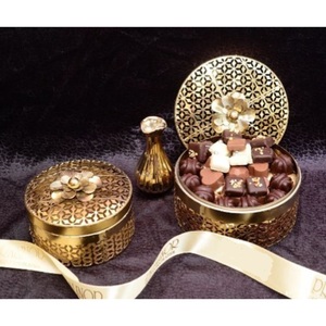 Home Table Decoration <b>Chocolate</b> Serving Bowl Dessert Display Creative Gold Metal <b>Chocolate</b> Bowl For <b>Weddings</b> Birthday Parties - Product Image 1