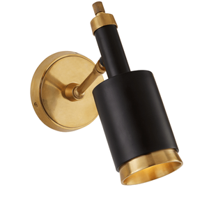 Applique murale en métal Liam en laiton AK en noir et argent fini au meilleur prix pour la décoration d'hôtel/décor de restaurant - Product Image 2