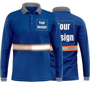 Camiseta Polo de algodón de seguridad reflectante de manga corta al por mayor de fábrica, camiseta de ropa de trabajo de seguridad de alta visibilidad - Product Image 6
