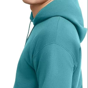 Sweat-shirts décontractés pour hommes en polyester/coton polaire, couleur unie, coupe régulière avec poche, écologiques, séchage rapide, respirants - Product Image 1