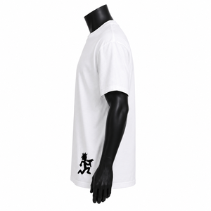 Camiseta blanca de manga corta para hombre con estampado de dibujos animados, corte regular, cuello redondo, estilo casual, jersey de algodón. - Product Image 5