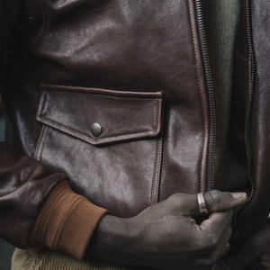 Chaqueta de bombardero de piloto hecha a medida con logotipo estampado bordado para hombre y mujer moda informal ropa de calle proveedor OEM - Product Image 3