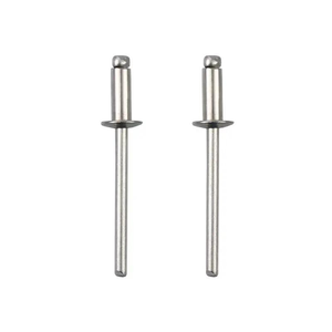 Remache ciego de extremo abierto de acero al carbono, acero inoxidable y aluminio - Product Image 1