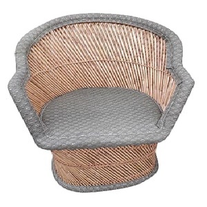 Chaise en bambou tissée de luxe de qualité supérieure en vrac avec coussins pour salon salon chambre chaise de jardin - Product Image 1