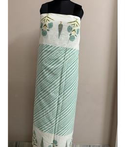 Summer <b>Women's</b> Effortless Style Durable Breathable Cotton Sarong <b>Wrap</b> Hand Block Printed Traditional Indian Design <b>Shawl</b> Beach - Product Image 2