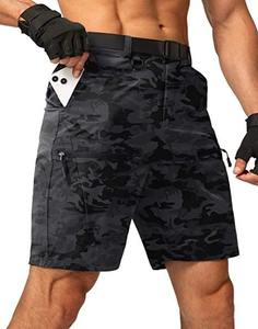 Novedad de verano, pantalones deportivos American Waffle para hombre, pantalones casuales de pierna ancha rectos sueltos de calle alta, pantalones cortos hasta la rodilla para hombre - Product Image 4