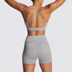 Sujetador deportivo transpirable para mujer, nuevo diseño, Sujetador deportivo para mujer, Sujetador deportivo y pantalones cortos de secado rápido para mujer - Product Image 3