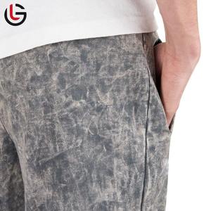 Pantalones de chándal para hombre, pantalones de chándal de gran tamaño con lavado ácido, pantalones de chándal acampanados con estampado Vintage desteñidos para hombre - Product Image 6