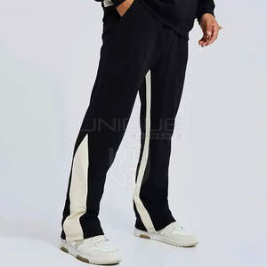 กางเกงวอร์มขาบานของผู้ชายกางเกงขาบานผ้าโพลีเอสเตอร์ทรงหลวมระบายอากาศได้ดีโลโก้ออกแบบได้ตามต้องการ - Product Image 3