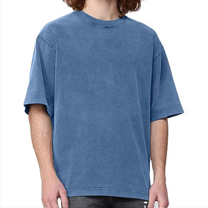 ผู้ผลิต OEM เสื้อยืดคอตตอนหนาน้ำหนักมากทรงหลวมไหล่ตกสำหรับผู้ชาย สไตล์สตรีทแวร์ ผลิตจากโรงงาน - Product Image 3