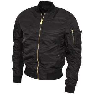 Chaqueta bomber de moda al por mayor, de manga larga, con logotipo bordado de alta calidad, última moda en chaquetas bomber para hombre. - Product Image 1