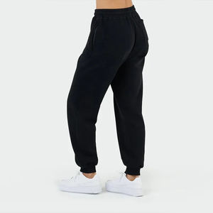 Manufacturer's Custom Clothing <b>Pants</b>-100% Cotton French Terry Plain Distressed Oversized Joggers Elastic Waist Winter Season - Product Image 5