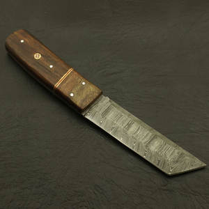 Couteau de chasse à lame fixe en acier Damas sur mesure, robuste, pour la survie en camping et la brousse - Product Image 4