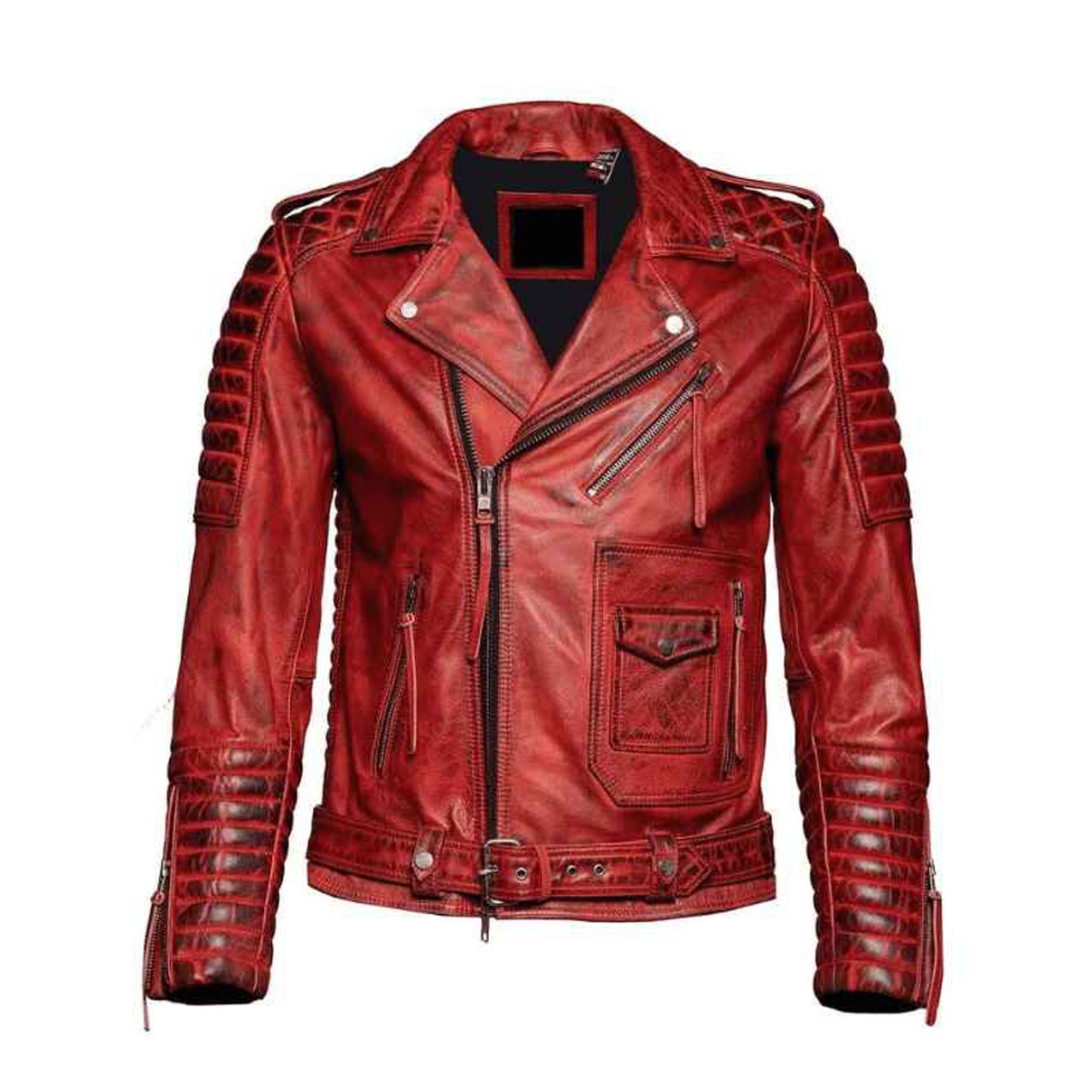 On Sale Leather Sheep Wax Jackets Customized Two-Tone Finish