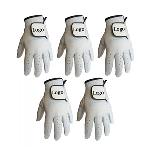 Guantes de golf de piel auténtica 100% hechos a medida, guantes de golf de piel de oveja PU de primera calidad, guantes de golf para adultos - Product Image 1