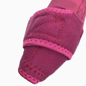Botte de protection sportive en néoprène rose pour jambes de cheval, personnalisable - Utilisation en compétition et en écurie - Product Image 6