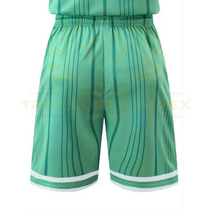 Rayé col en v sans manches débardeur Shorts tissu à séchage rapide bloc de couleur uniforme de sport athlétique pour Baseball et Basketball - Product Image 2