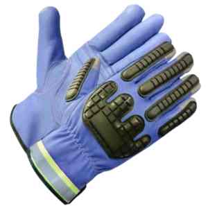 Guantes mecánicos de cuero de grano de piel de cabra de alta calidad, guantes de conductor, funciones anticorte antiimpacto, guantes mecánicos - Product Image 4