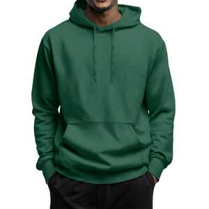 Sudadera con Capucha para Hombre, Estilo Informal, con Parches, Cierre de Cremallera, Suave, con Cordón Ajustable y Bolsillos, para Invierno - Product Image 6