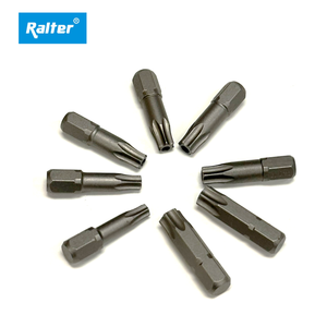 RALTER Industrial DIY Taiwan 1/4H*25mm Torx Series <b>Security</b> Tamper Proof Insert Bit Sandblasted Finish S2 1" Bit - Product Image 5