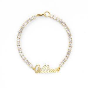 สร้อยข้อมือแฟชั่นทรงกลมเจียระไนสวยงามพร้อมสลักชื่อส่วนตัว Jeulia - Product Image 1