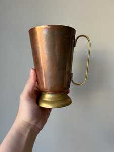 Tasse en cuivre, bouteille, cruche | Tasse Mule de Moscou | Tasse à bière | | Tasse Vintage | Tasse en cuivre martelé | Tasse à café | Tasse en laiton - Product Image 4