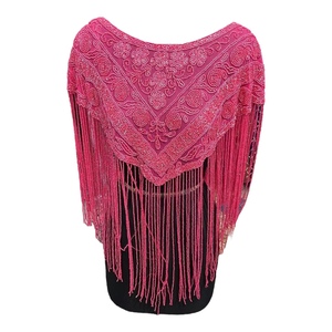 2025 Beaded <b>Sequins</b> cape with high quality <b>fabric</b> at best prices from India - Product Image 1