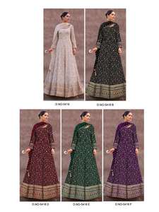 Costume Anarkali Salwar traditionnel indien pakistanais pour adultes, tenue élégante exclusive pour femmes, disponible en gros, prix d'exportateur indien - Product Image 6