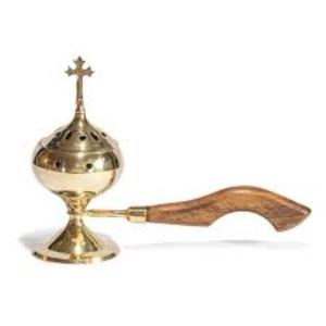 Polish Brass Incense <b>Burner</b> Wood Knob Top And Wooden Handle Portable Eco Friendly Luxury Incense <b>Burner</b> Competitive Price - Product Image 5