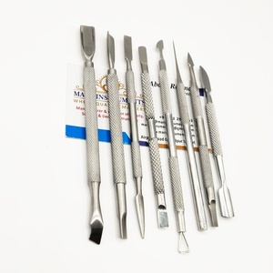 กรรไกรตัดหนังกำพร้าพร้อมที่ดันหนังกำพร้าที่ตัดหนังที่ตายแล้วคมมากสำหรับเครื่องมือทำเล็บมือเล็บเท้า - Product Image 4