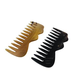 Peine para el Cabello Hecho a Mano con Cuerno de Búfalo de Alta Calidad, Exportación de la India, Proveedor con el Precio Más Bajo - Product Image 5