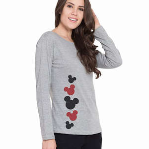 Camiseta de talla personalizada para mujer de secado rápido y transpirable con mangas completas al por mayor blusas y camisas personalizadas en blanco - Product Image 5