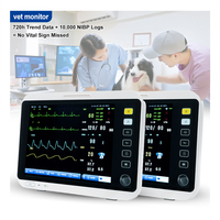 Moniteur d'anesthésie vétérinaire portable et rechargeable OliveVet pour signes vitaux multiparamètres, urgence animale, hôpital