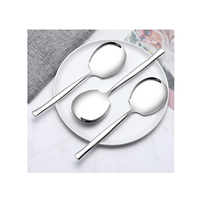 Cuchara para servir de acero inoxidable, herramientas de cocina, cubiertos, utensilios para servir de cocina de acero inoxidable, cuchara para servir - Product Image 2