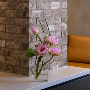 Petite décoration de maison de luxe Grandes plantes de lotus artificielles Fleurs de sol d'intérieur du fabricant Verdure Importation - Product Image 6