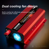 1600W 12V 48V 60V DC à AC convertisseur de stockage d'énergie solaire hybride onduleur à onde sinusoïdale pure pour RV