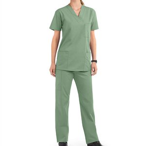 Fashion Colors Designs Stretch Uniform Suits <b>Sets</b> Women Nurse Medical <b>Scrubs</b> Comfortable Hospital Uniform - Product Image 1