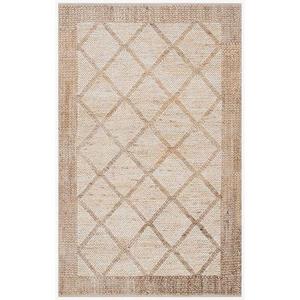 Tapis en jute naturel tissé à la main de qualité supérieure riche en texture pour la chambre et la cuisine pour la superposition de textiles et l'attrait côtier - Product Image 1