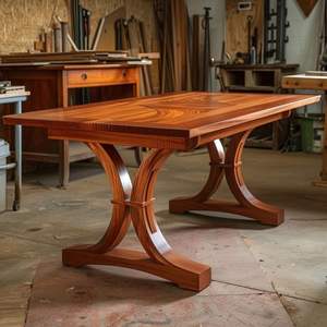 FOR CAMPACTS SOLID WOODEN ROUND DINING <b>TABLE</b> Set New Design for Home or Commercial Use for <b>Restaurant</b> or Hotel - Product Image 6