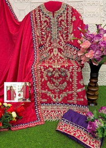 Elegante colección de ropa festiva y de fiesta pakistaní para mujer, elegantes trajes de diseñador con bordado y trabajo de lentejuelas - Product Image 5