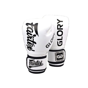 Último Modelo de Guantes de Boxeo Fair Tex Glory en Blanco y Negro, Guantes Profesionales de MMA Muay Thai, Guantes de Kickboxing Fair Tex CP-BG-109 - Product Image 1