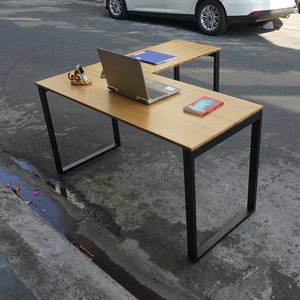RecBamboo BFRB008 L-Shaped 140x140cm Corner <b>Desk</b> Simple Design Foldable and Portable <b>Computer</b>/Laptop Table - Product Image 6