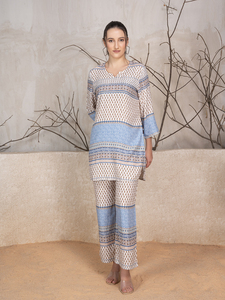 Conjunto de Dos Piezas de Ropa Islámica Personalizada, Totalmente Cosida, 100% Viscosa Rayón, Conjuntos de Cordón para Mujer de Proveedor Indio - Product Image 3