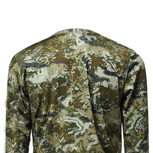 T-shirt tactique de combat camouflage unisexe, double couche, imperméable, respirant, polyester et coton, coupe régulière, manches longues, travail en plein air - Product Image 5