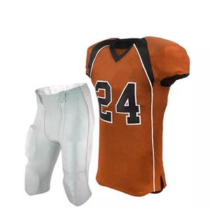 Camiseta de fútbol americano personalizada para hombres, uniformes de pantalón de práctica, pantalones cortos de sublimación, OEM, Logo personalizado de licra, edad, último diseño - Product Image 2