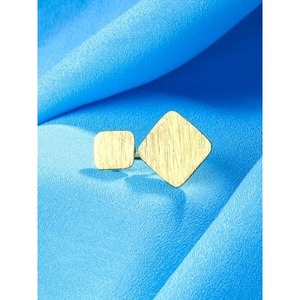 Brass Gold Rhodium Plated Vintage <b>Statement</b> <b>Ring</b> Fashionable Geometric Gemstone Claw Inlay Children Size Perfect Gift Jewelry - Product Image 3