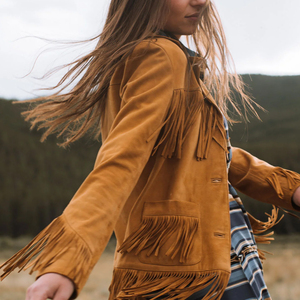 เสื้อแจ็คเก็ตหนังนิ่มแบบวินเทจ - Product Image 5