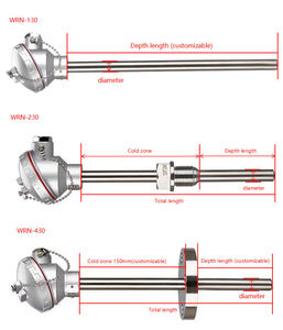 Capteur de température de type K industriel 1200 degrés Thermocouple Haute température Pour four Four Pièces de rechange - Product Image 3